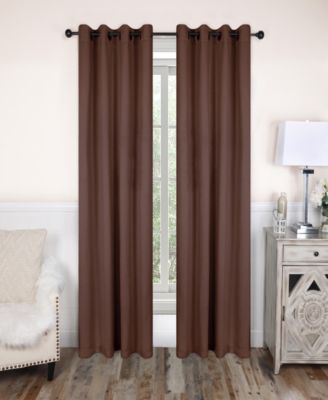 Solid Classic Modern Wrinkle Resistant Room Darkening 8-Piece Curtain Set with Grommet Header Top, 52" X 84"