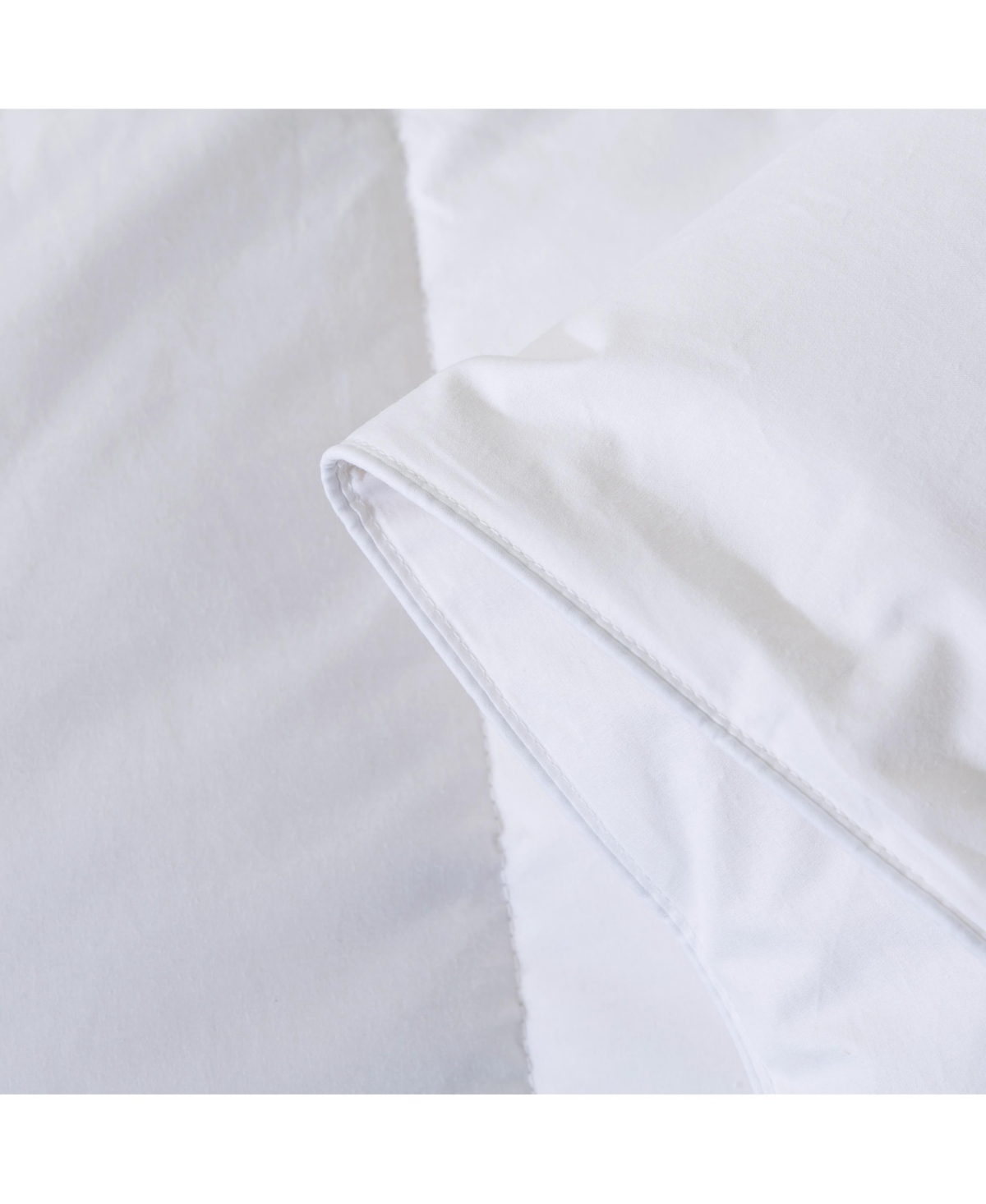 Royal Velvet Heavy Weight White Goose Nano Down And Feather Blend Comforter, Queen In White