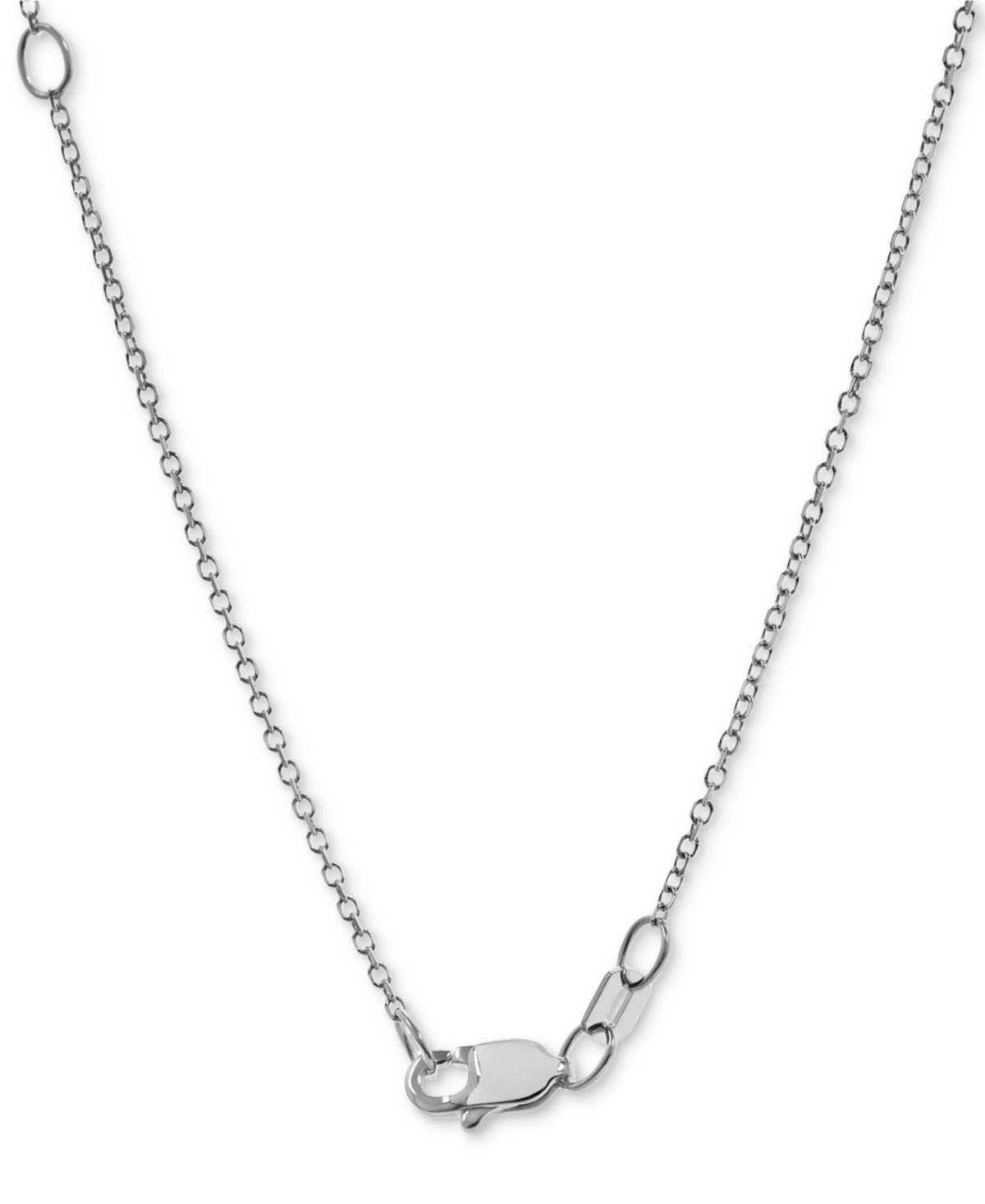 Macy's Diamond Cross Pendant Necklace (1 Ct. T.w.) In 14k White, Yellow Or Rose Gold In White Gold