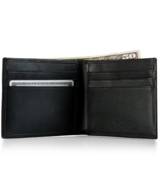 Polo Ralph Lauren Men's Accessories, Burnished Leather Billfold Wallet ...