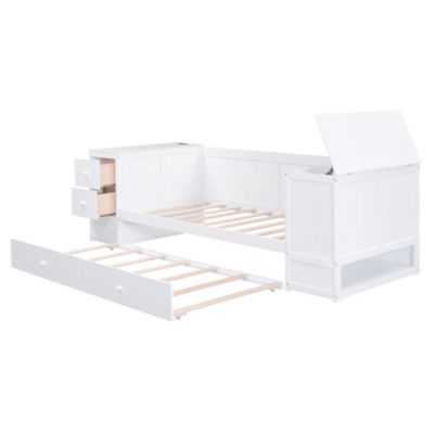 Streamdale Twin Daybed with Storage, Trundle & Charging