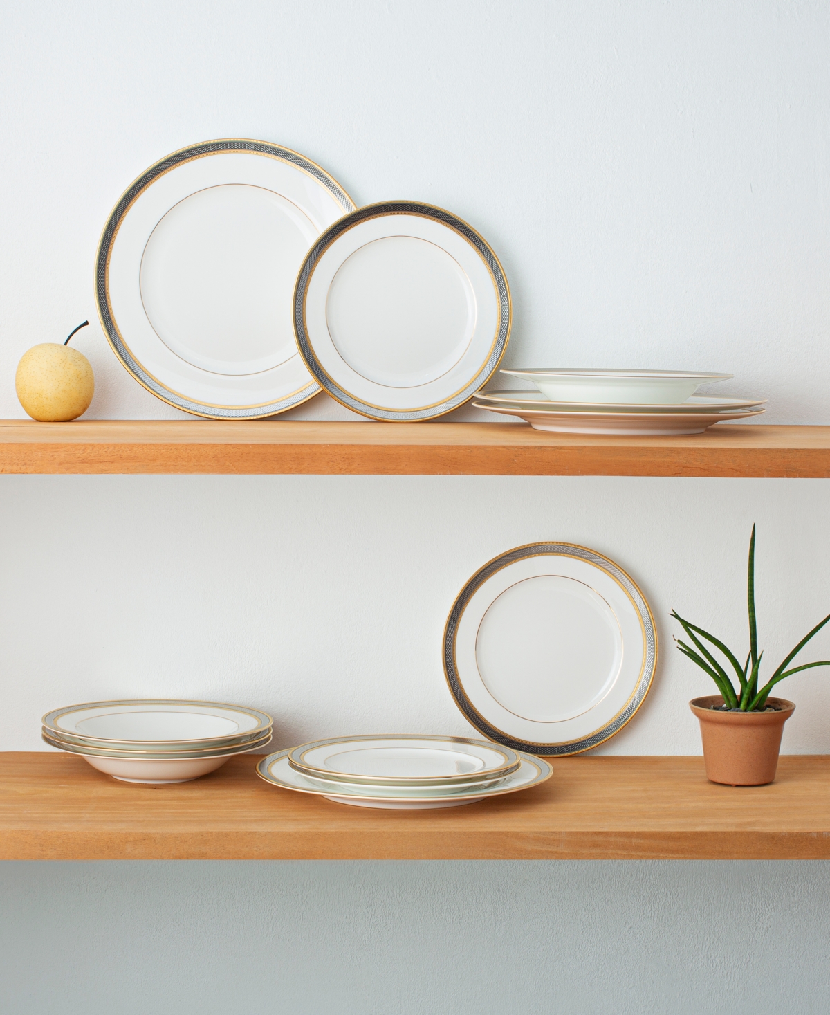 Noritake Brilliance Set Of 4 Salad Plates, 8-1/4"