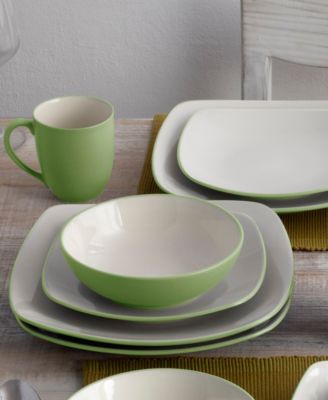 Colorwave Square Dinner Plates, Set of 4