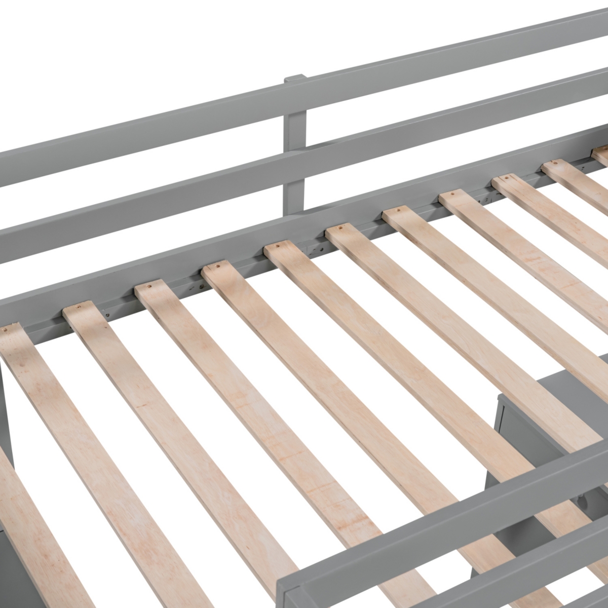 Streamdale Twin Loft Bed With Ladder, Shelves, And Desk