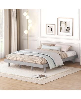 Modern Design Queen Floating Platform Bed Frame