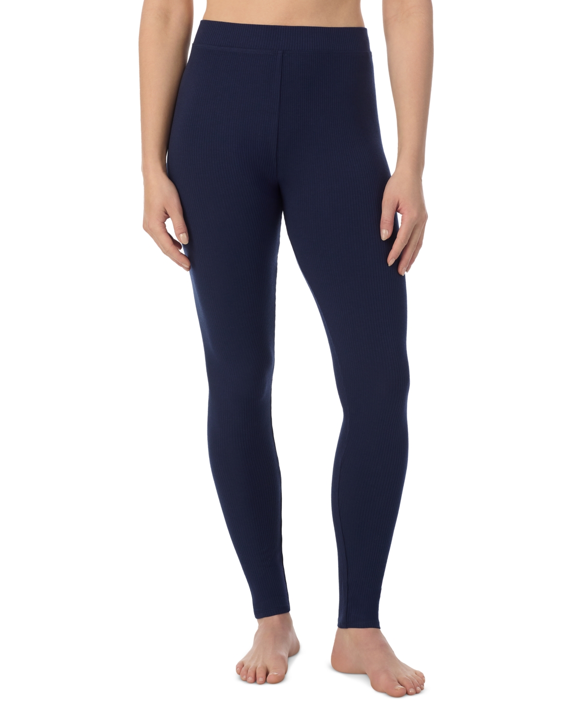 CUDDL DUDS WOMEN'S STRETCH RIBBED HIGH-RISE LEGGINGS 