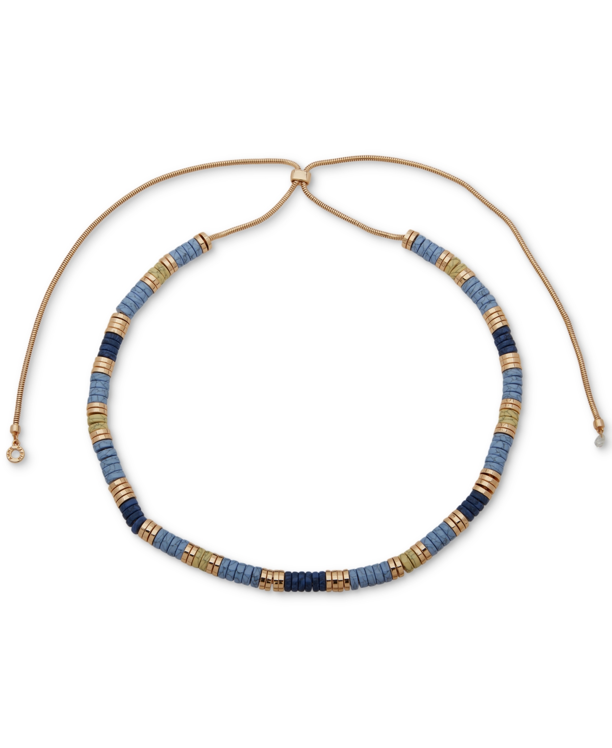 Gold-Tone Beaded 36" Adjustable Strand Necklace - Multi