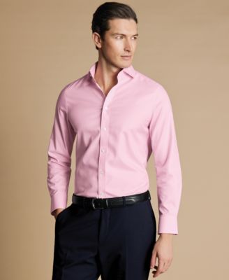 Charles Tyrwhitt - Men's Slim-Fit Non-Iron Solid Twill Dress Shirt