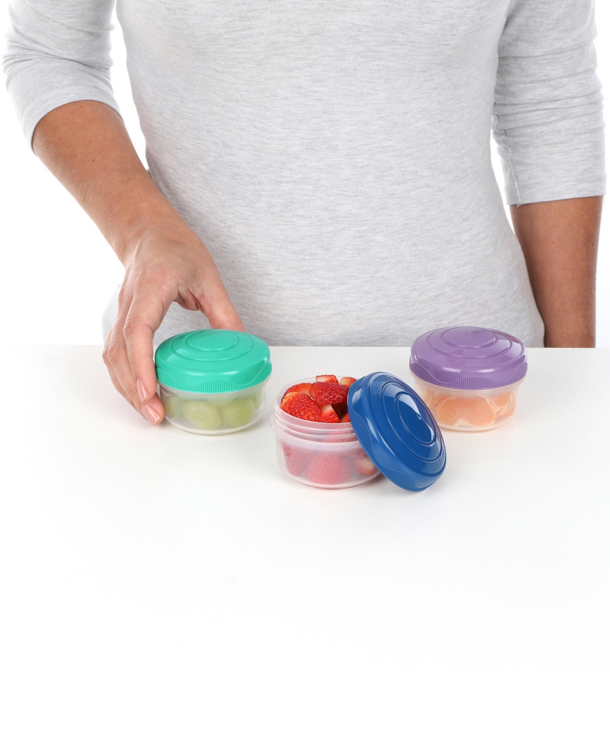 Sistema 3-pack To Go Mini Bites Food Storage Containers In Multi