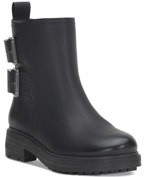 Женские ботинки Lucky Brand Luck Brand Candre Double Buckle Moto Lug Sole, цвет: Чёрный
