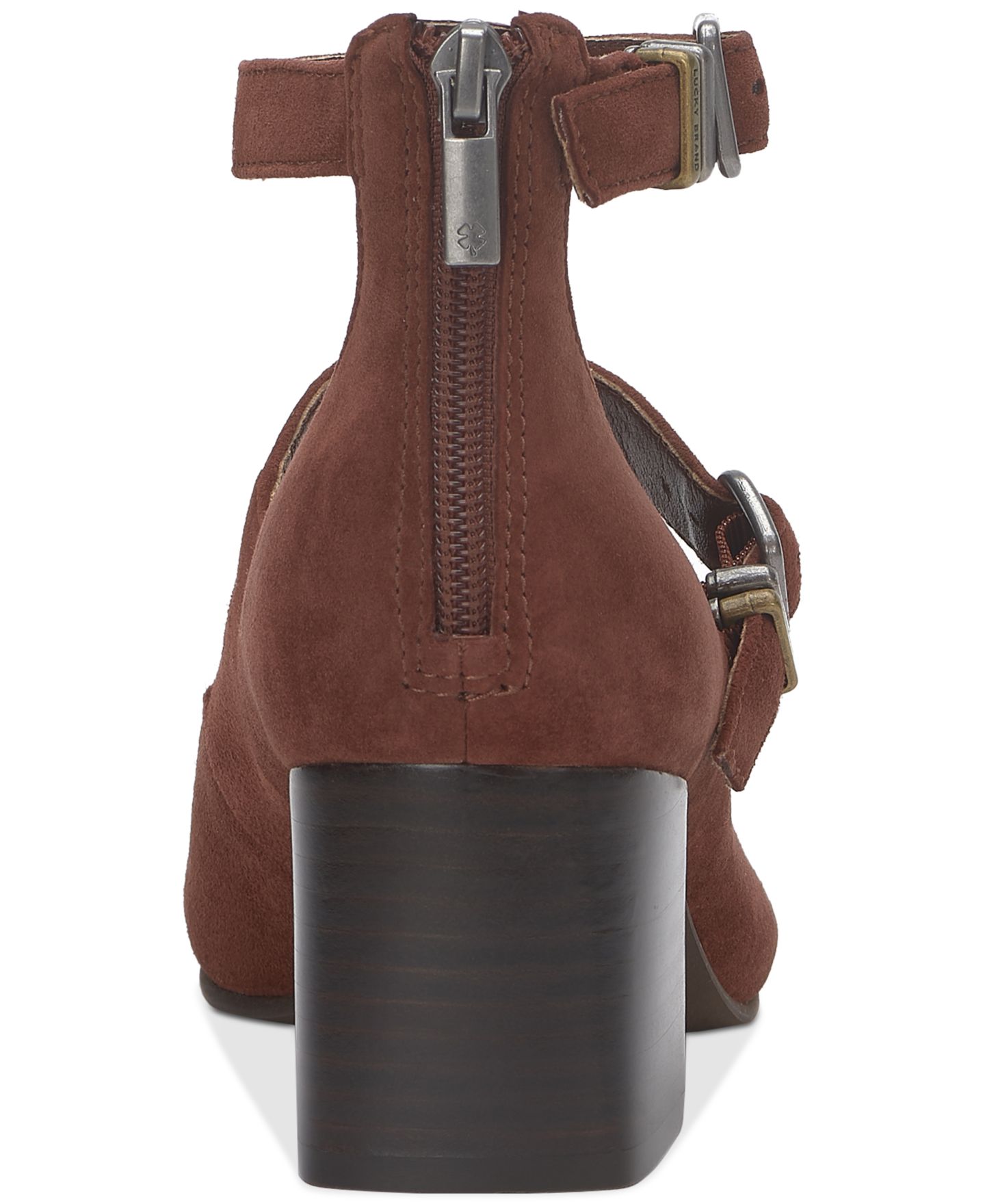 Женские туфли Lucky Brand Cemli Double-Strap Mary Jane Block-Heel, цвет: Замшевый — фото 3