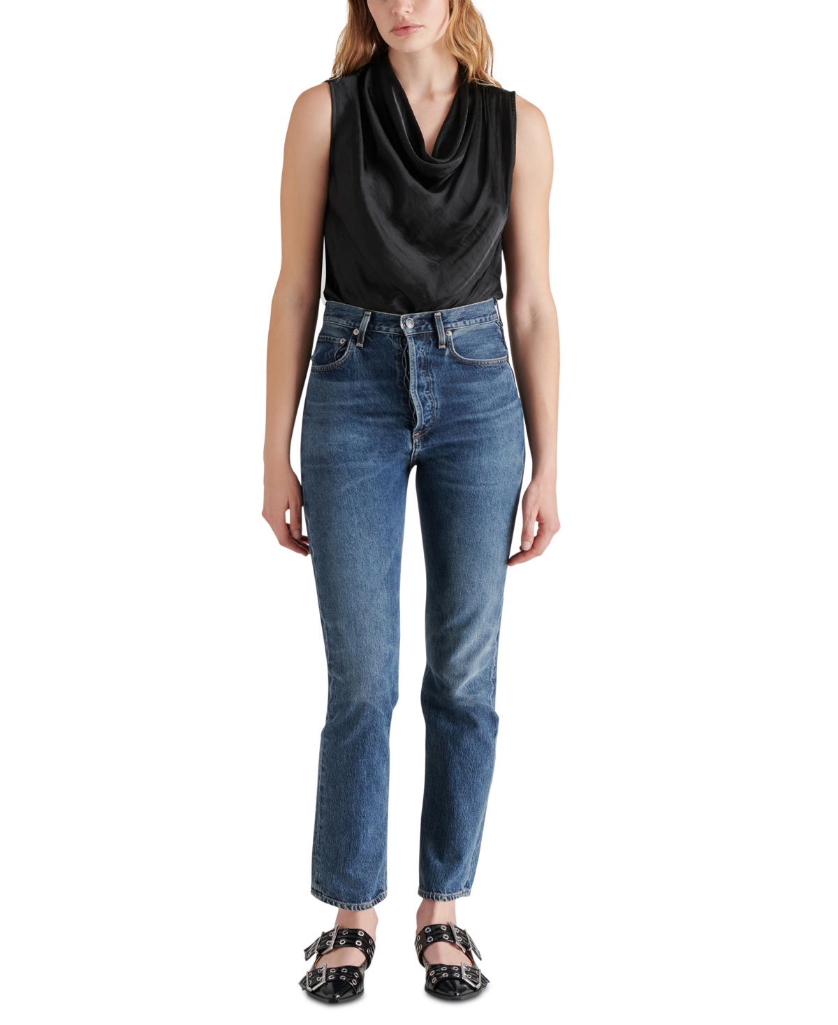 Steve Madden Women's Jayde Cowl-Neck Bodysuit