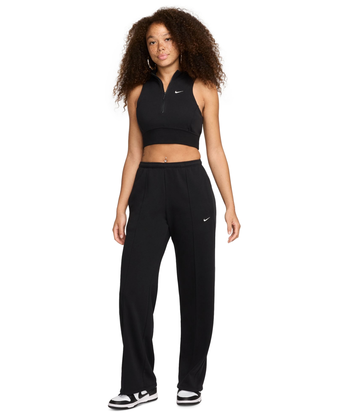 Nike Women's Sportswear Chill French Terry Open-Hem Sweatpants -sail