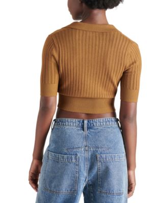 Women's Charlise Cropped Polo Sweater