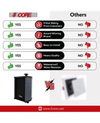 Outdoor Speakers Stereo In Wall 100W Peak Passive Home Audio System