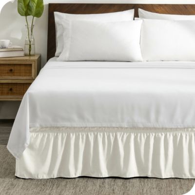 Adjustable Wrap Around Ruffled Bed Skirt