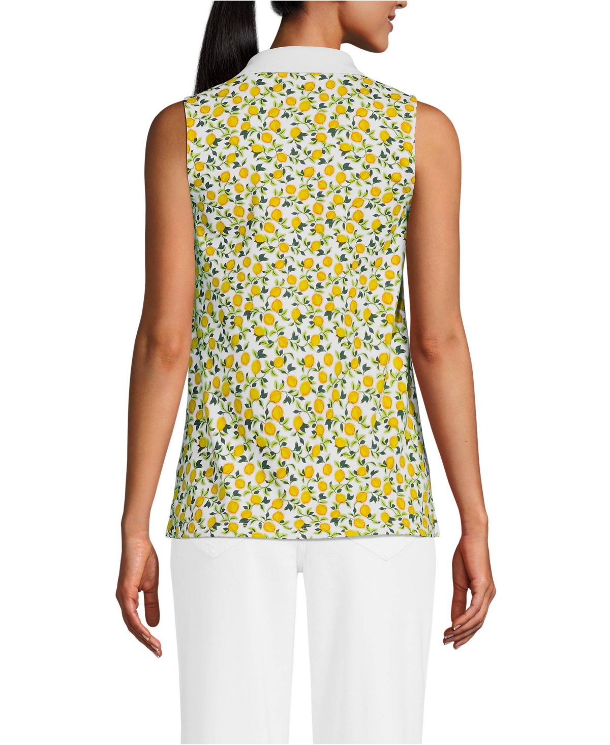 Lands' End Women's Supima Cotton Polo -vibrant lemons