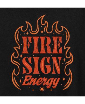 Fire Sign Energy Plus Size Graphic T-Shirt