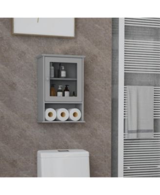 Bathroom Wall Mounted Adjustable Hanging Storage Medicine Cabinet