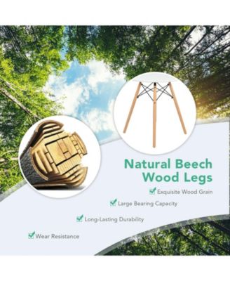 5 Pieces Table Set With Solid Wood Leg For Dining Room