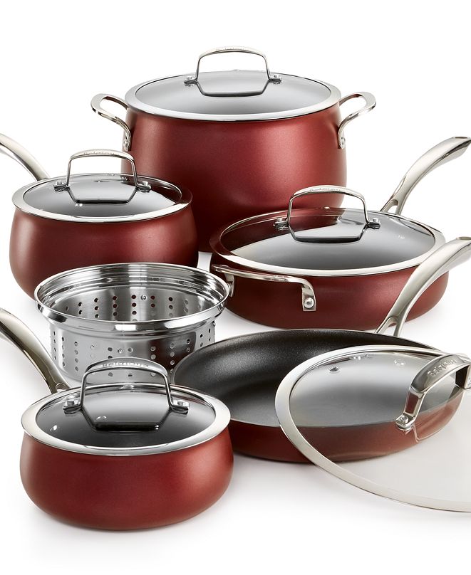 Belgique 11-Pc. Aluminum Cookware Set, Created for Macy's ...