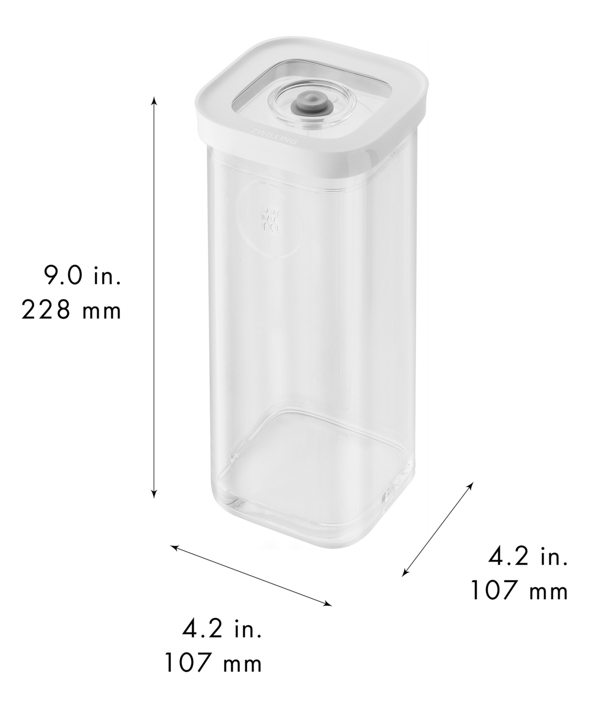Zwilling Fresh Save Cube 2-pack Containers In Transparent-white