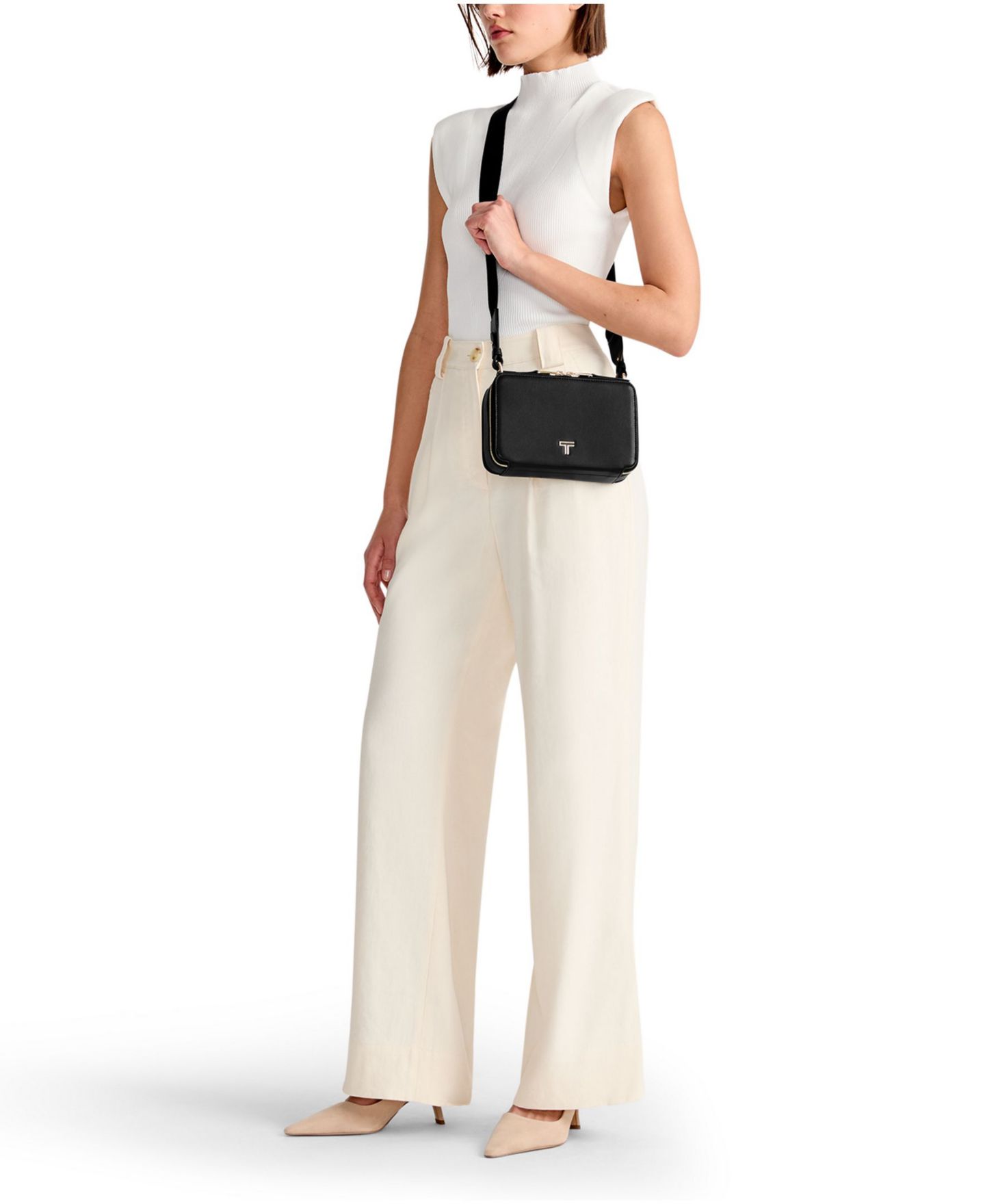 Сумка Tumi Voyageur Myla Crossbody, цвет: Чёрный / Светлый золотой — фото 6