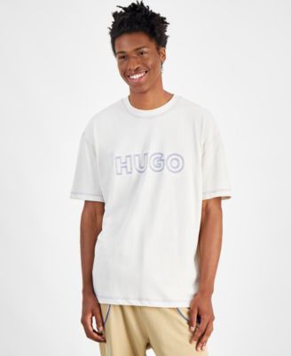 Hugo Boss - Men's Relaxed Fit Short Sleeve Crewneck Logo Graphic T-Shirt