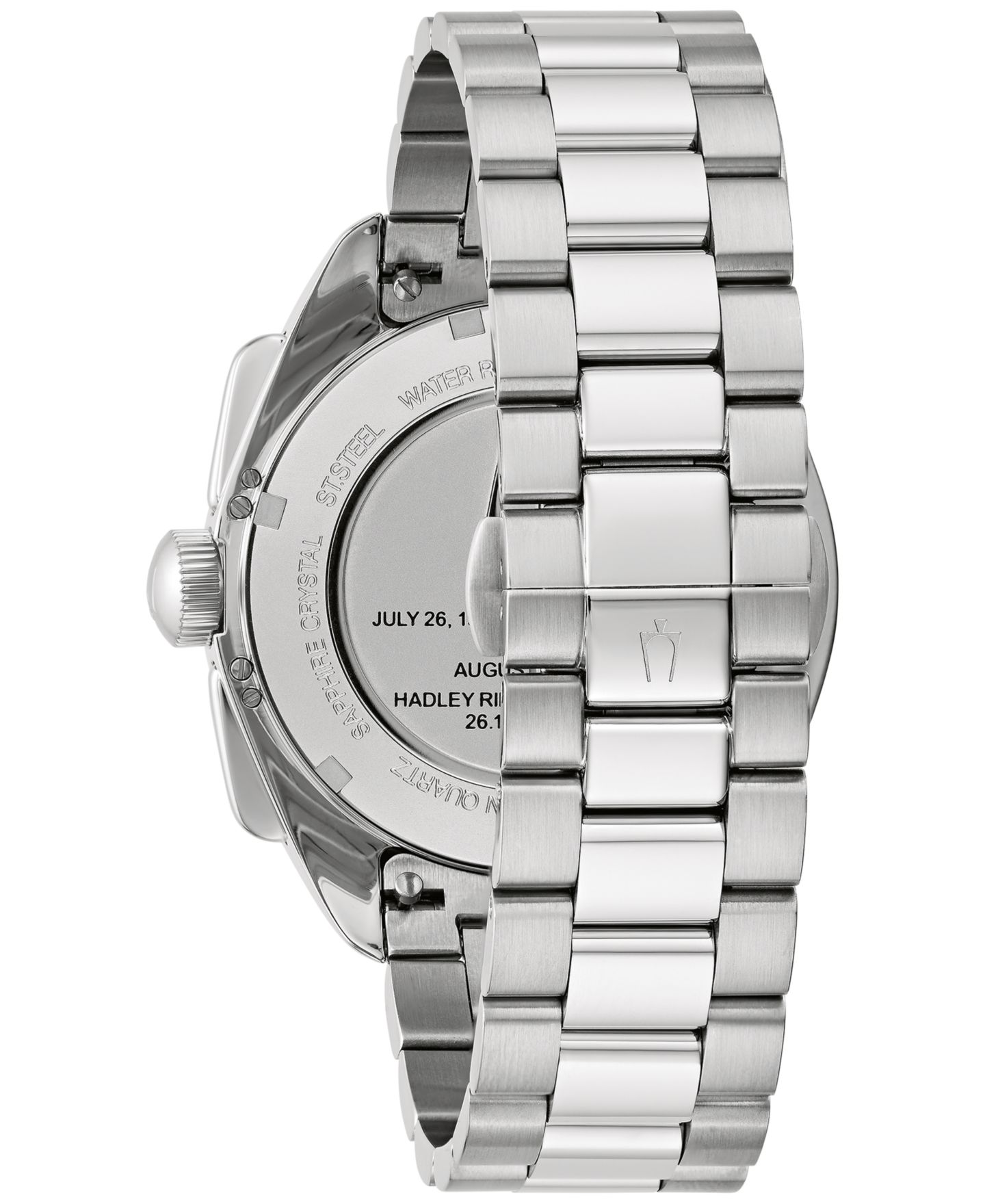 Мужские часы Bulova Lunar Pilot, хронограф, браслет из нержавеющей стали, 44 мм — фото 4