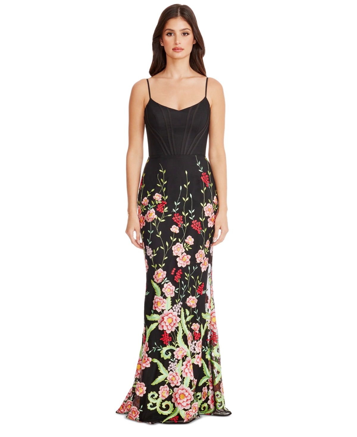 Women's Giovanna Floral-Embroidered Dress - Rose Multi