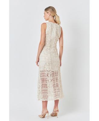 Women's Textured Sleeveless Maxi Dress