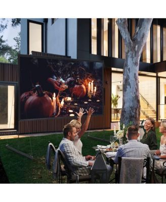 100" Portable Detachable Projector Screen with Stand Movie Projection 16:9 HD 1.1 Gain