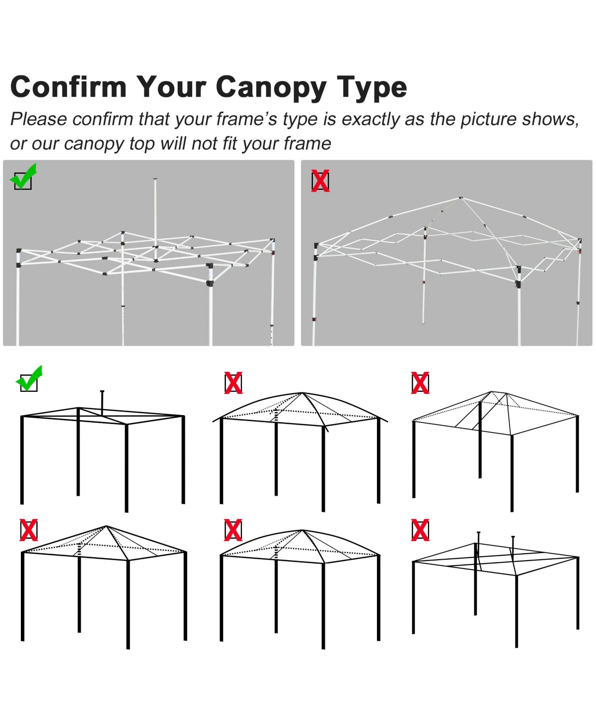 Yescom InstaHibit 9.6x9.6Ft Pop up Canopy Top Replacement 4 Sidewalls UV50+ Outdoor