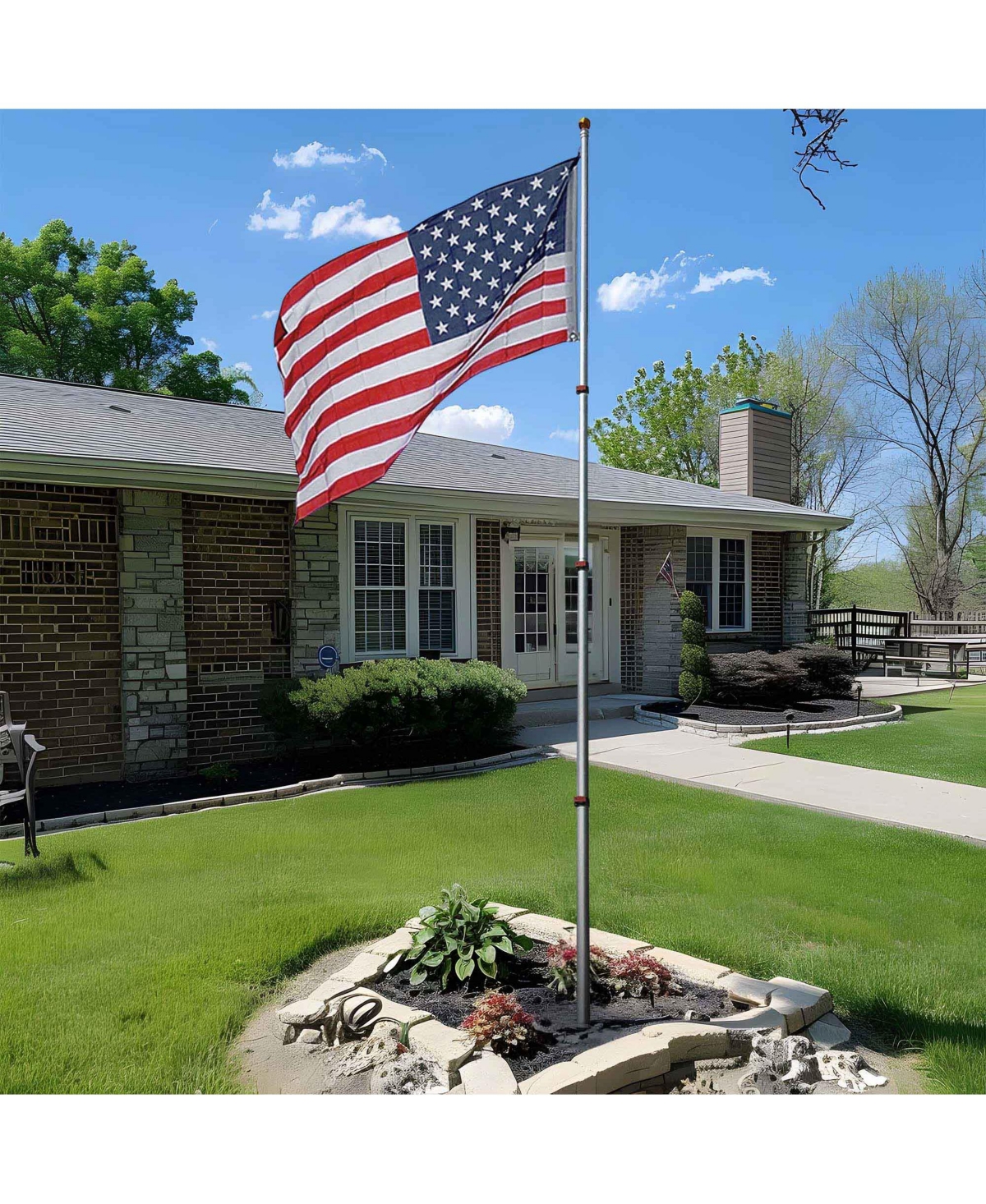 3x5 ft Us American Flag Standard Size w/ Star Stripe Grommet For Flagpole Usa United States