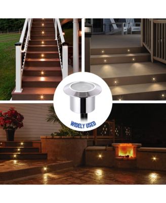 15pcs LED Deck Light Garden Mall Stair Yard Landscape Warm White Lamp Waterproof
