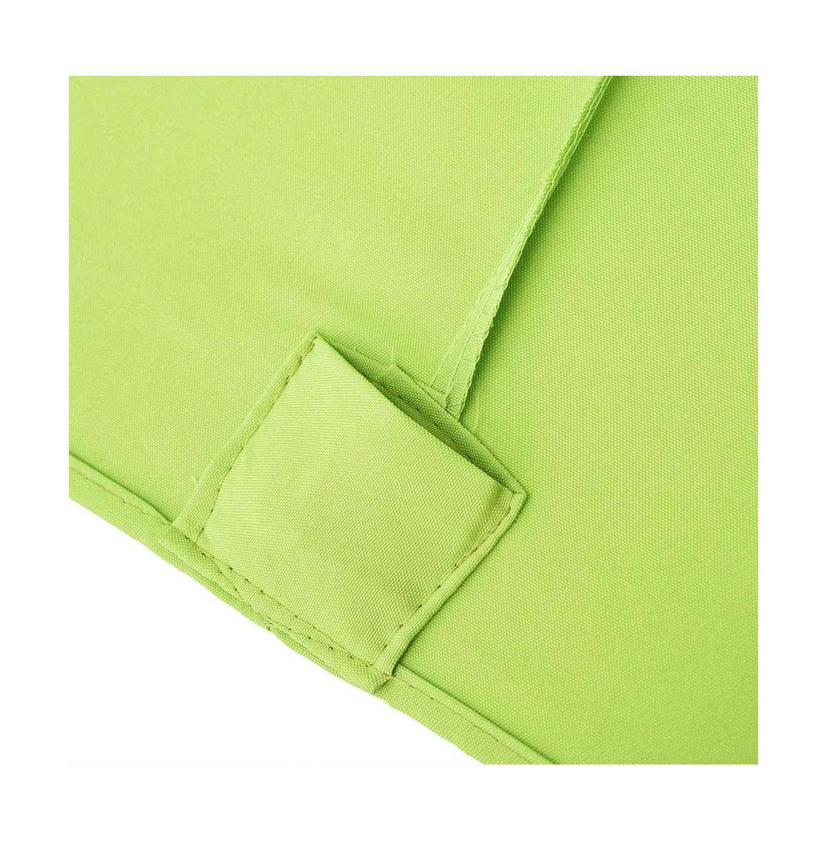 Rectangle Replacement Patio Umbrella Canopy Parasol Top Cover for 6 Ribs 6.5x10ft Umbrella