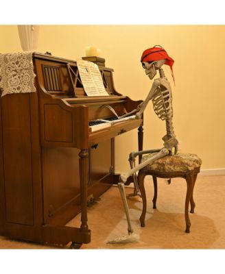 2PCS Pirate Life Size Skeleton Poseable Full Size Halloween Party Decoration Haunted House 2024