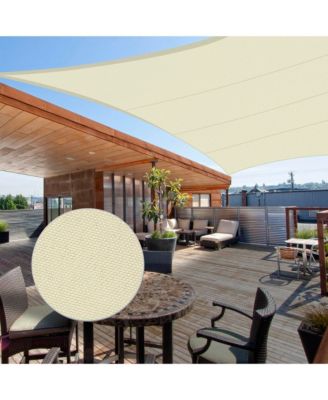 16x16 Ft 97% UV Block Square Sun Shade Sail Top Canopy Outdoor Patio Pool 2 Pack