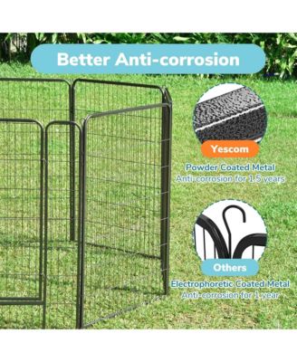 Heavy Duty Pet Playpen 6 Panel 28"x47" Dog Playpen Pet Pen Exercise Kennel RV Camping Barrier Fence Cage for Small Medium Large Dogs