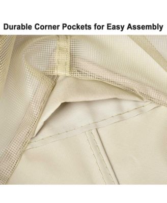 10x10 Ft 2-Tier Canopy Top Replacement for Petpvilit Gazebo Outdoor Patio Cover