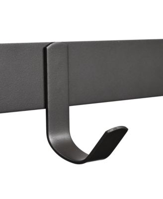 23" Wall Mounted Towel Rack 2 Tier Rail Holder Storage Shelf Hook Bathroom Hotel