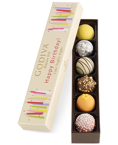 Godiva 6 Pc Happy Birthday Truffle Flight Reviews Food Gourmet Gifts Dining Macy S
