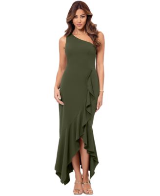 XSCAPE Women's One-Shoulder High-Low Dress - Macy's