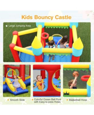 Inflatable Bounce Slide Jumping Castle Without Blower