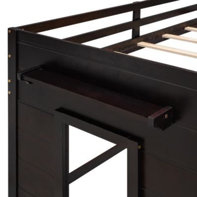 Streamdale Twin Size Loft Bed With Cabinet And Shelf