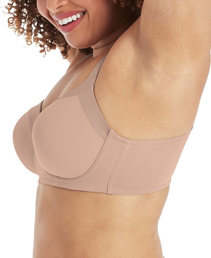 Supports Balconette Full-Figure Wirefree Bra 4824, Black, 38DD
