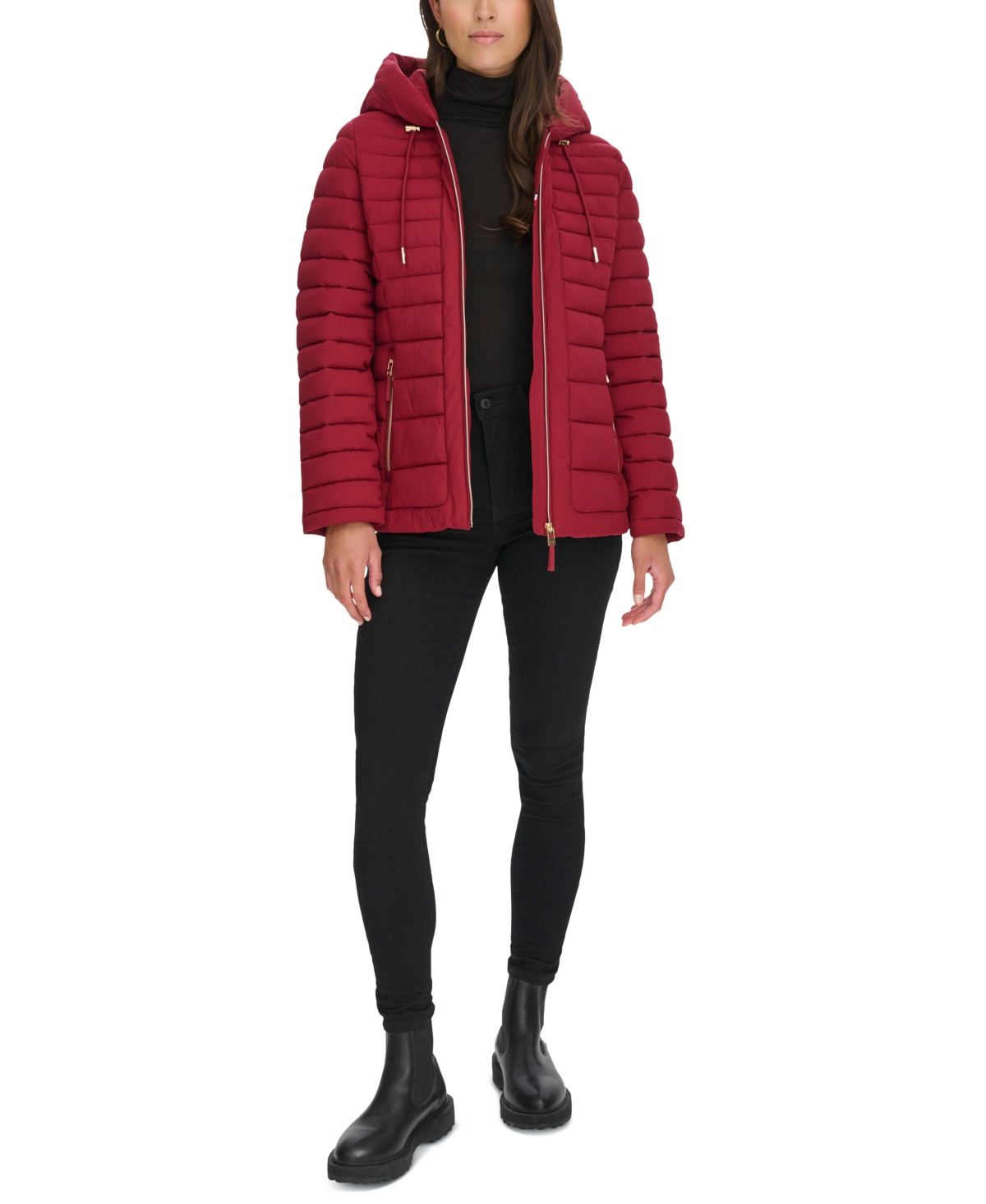 Tommy Hilfiger Women's Hooded Packable Puffer Coat