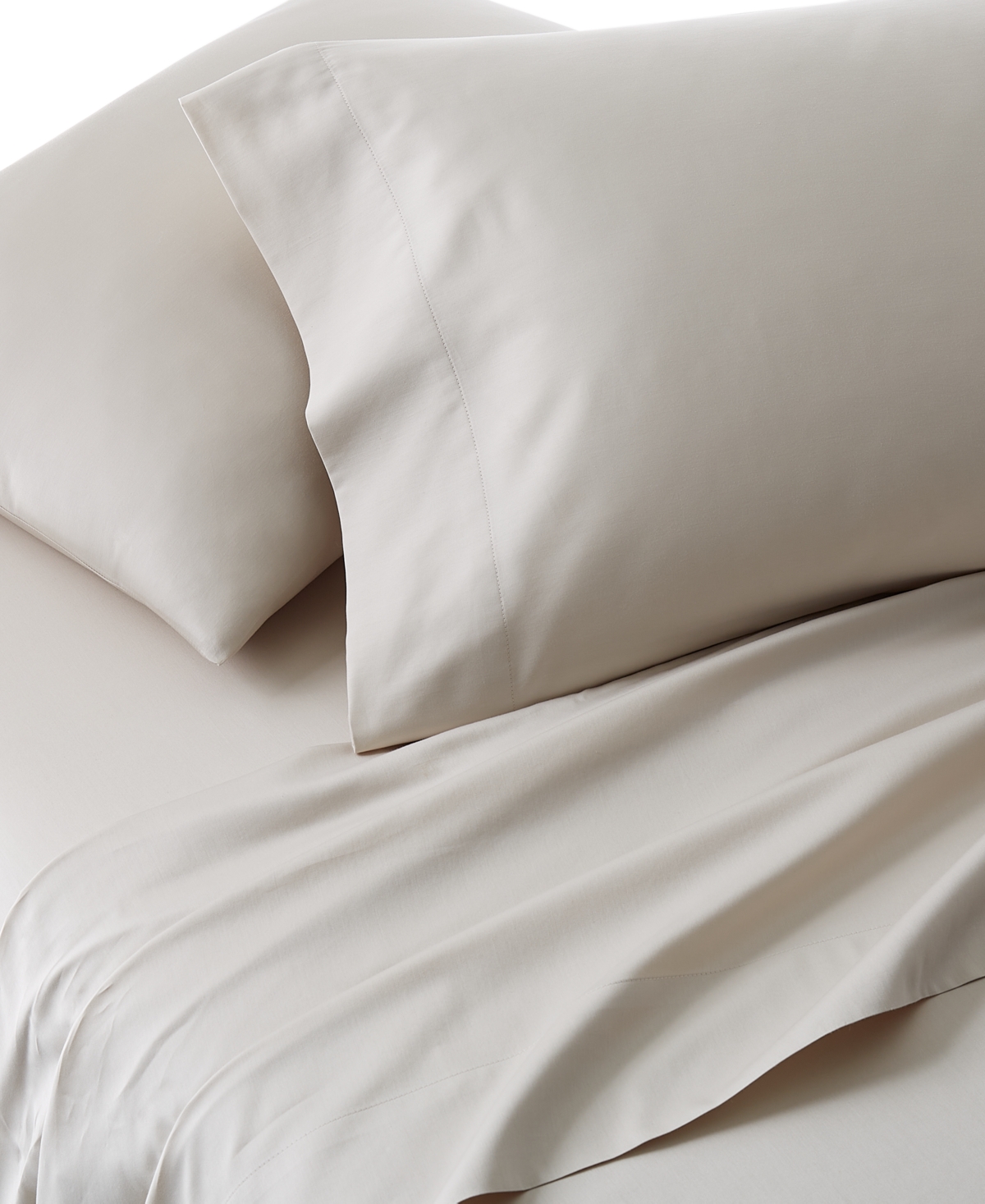 Oake Organic 300-thread Count Organic Cotton 3-pc. Sheet Set, Twin, Exclusively At Macy's In Beige