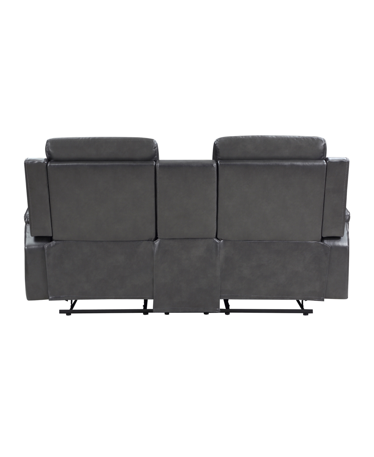 HOMELEGANCE WHITE LABEL WALLSTONE 73" DOUBLE RECLINING LOVE SEAT WITH CENTER CONSOLE 