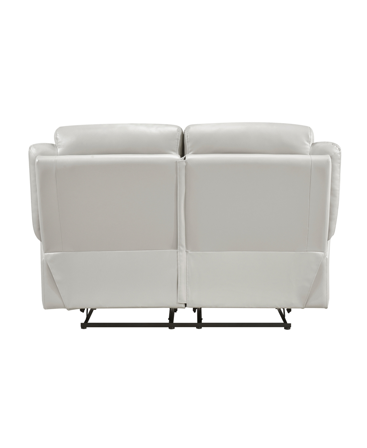 Homelegance White Label Corvallis 63" Double Reclining Love Seat In Silver